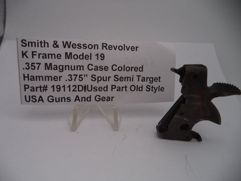 19112D1 Smith & Wesson K Frame Model 19 .375" Wide Hammer Case Hardened