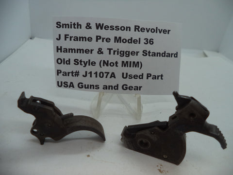 J1107A Smith & Wesson J Frame Pre-Model 36 Trigger & Hammer Standard .38 Special