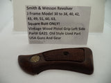 GA21 S & W Revolver J Frame Square Butt ONLY VINTAGE WOOD LEFT GRIP
