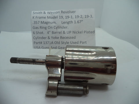 1371A Smith & Wesson K Frame Model 19,19-1,19-2,19-3, .357 Magnum Cylinder & Yoke