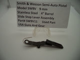 SW9V11 S & W Pistol Model SW9V 9 MM 4" Barrel Slide Stop Lever Assembly Used