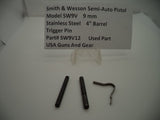 SW9V12 S & W Semi-Auto Pistol Model SW9V 9 MM 4" Barrel Trigger Pin Used