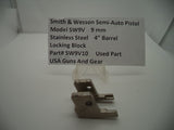 SW9V10 S & W Semi-Auto Pistol Model SW9V 9 MM 4" Barrel Locking Block Used