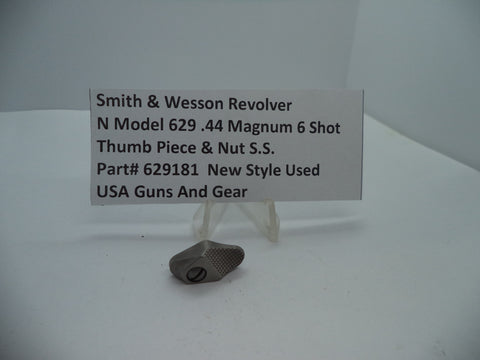 629181 Smith & Wesson N Model 629  Thumb Piece & Nut  .44 Magnum