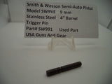 SW991 Smith & Wesson 9mm Pistol 4" Barrel Trigger Pin Used Part