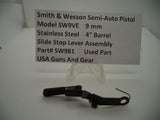 SW981 S & W Pistol Model SW9VE 9 MM Slide Stock Lever Assembly Used Parts
