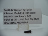 15173 S & W K Model 15 Strain Screw Square Butt .38 Special Used Part