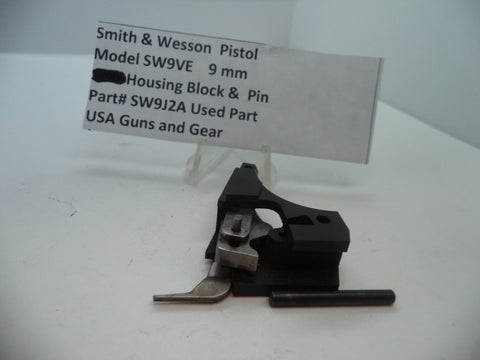 SW9J2A Smith & Wesson Pistol Model SW9VE 9 MM Housing Block & Pin Used