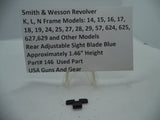 146 S&W K,L,N Frame Models 14 -19, 24,25,27,28,29, Rear Sight Blade