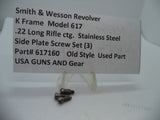 617160 S&W K Model 617 Side Plate Screw Set (3)  .22 Long Rifle ctg.