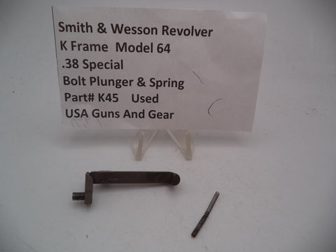 K45 Smith & Wesson K Frame Model 64 Used Bolt Assembly .38 Special