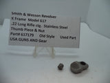 Smith & Wesson K Model 617 Thumb Piece & Nut .22 Long Rifle ctg. 617179