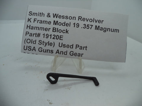 19141E Smith & Wesson K Frame Model 19  .357 Magnum Hammer Block Used