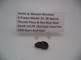 14179 S&W K Frame Revolver Model 14 Thumb Piece & Nut Used .38 Special