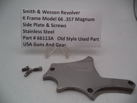 66113A Smith & Wesson K Frame Model 66 Side Plate Used .357 Magnum