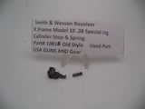 1081B S & W K Frame Model 10 Used Cylinder Stop & Spring .38 Special