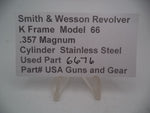 6676 Smith & Wesson K Frame Model 66 Cylinder  SS .357 Magnum