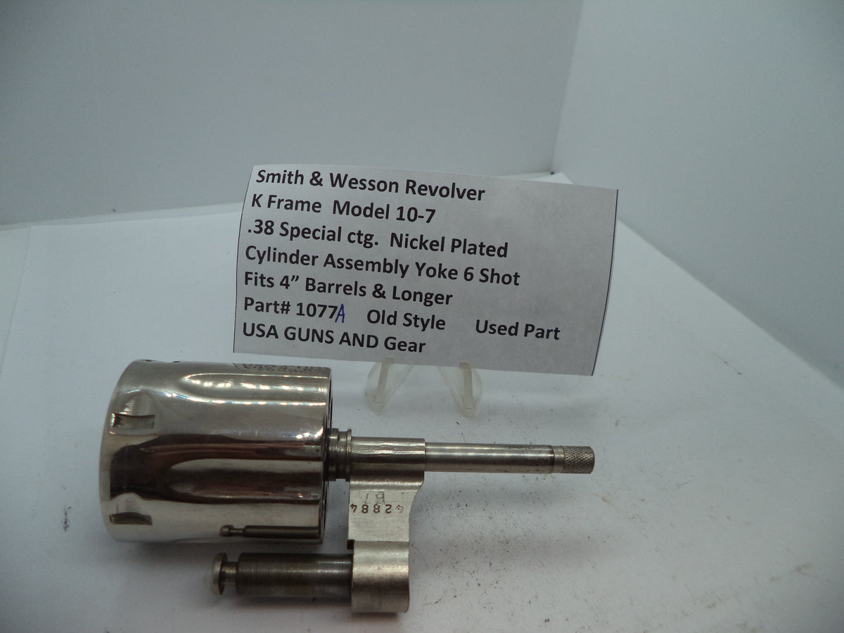 S&W K Size Model 10-7 Cylinder Assembly Yoke Nickel .38