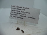 10160 S&W K Frame Model 10-7  3 Side Plate Screws .38 Special ctg. Nickel