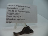 183-43-R S&W J Model  43 .22/.32 Kit Airweight Trigger .265" .22 LR Used