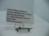 6345 S&W J Frame Model 63 Bolt, Spring & Plunger .22 Long Rifle Used