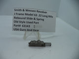 63143 S&W J Frame Model 63 Rebound Slide & Spring .22 Long Rifle Used Part
