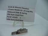63143 S&W J Frame Model 63 Rebound Slide & Spring .22 Long Rifle Used Part
