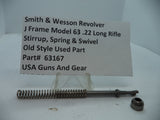 63167 S&W J Frame Model 63 Stirrup, Spring & Swivel .22 Long Rifle Used Part