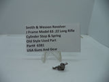 6381 S&W J Frame Model 63 Cylinder Stop & Spring .22 Long Rifle Used