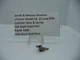 6381 S&W J Frame Model 63 Cylinder Stop & Spring .22 Long Rifle Used