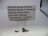 K1515V Smith & Wesson K Frame Model 15 Cylinder Stop & Spring .38 SPL