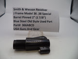 366ABCD S&W J Frame 36 Barrel Pinned  2" (1 7/8") Blue Steel .38 SPL