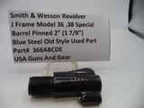 366ABCDE S&W J Frame 36 Barrel Pinned  2" (1 7/8") Blue Steel .38 SPL