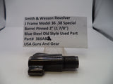 366AB2 S&W J Frame 36 Barrel Pinned  2" (1 7/8") Blue Steel .38 SPL