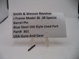 361 Smith & Wesson J Frame Model 36 Barrel Pin .38 Special