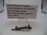 3445B Smith & Wesson J Frame Model 34 Bolt, Spring & Plunger Blue .22 LR