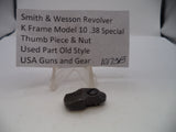 S&W K Frame Model 10 Thumb Piece & Nut Blue .38 Special 10173B