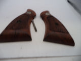 S&W K & L Frame Vintage Wood Grips & Screw Square Butt Only A2
