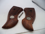 S&W K & L Frame Vintage Wood Grips & Screw Square Butt Only A2