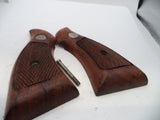 S&W K & L Frame Vintage Wood Grips & Screw Square Butt Only A2