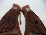 S&W K & L Frame Vintage Wood Grips & Screw Square Butt Only A2