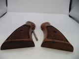 S&W K & L Frame Vintage Wood Grips & Screw Square Butt Only A4