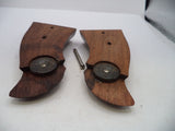 S&W K & L Frame Vintage Wood Grips & Screw Square Butt Only A4