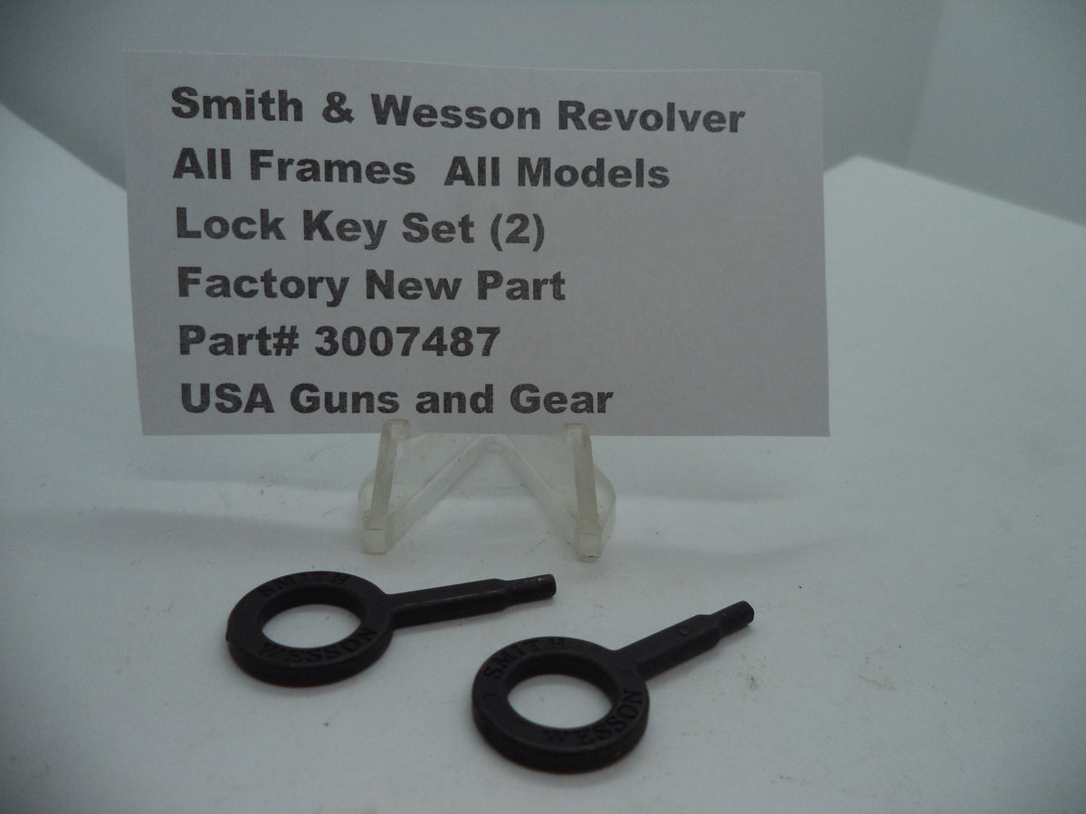 額縁h ★ マークキング Hunt series Setting Out Smith & Wesson Revolver Lock Key Set All Models J K L N X Z