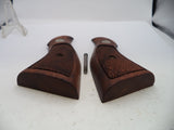 S&W K & L Frame Vintage Wood Grips & Screw Square Butt Only A6
