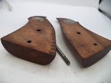 S&W K & L Frame Vintage Wood Grips & Screw Square Butt Only A6