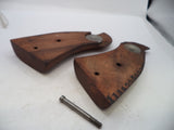 S&W K & L Frame Vintage Wood Grips & Screw Square Butt Only A6