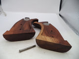 S&W K & L Frame Vintage Wood Grips & Screw Square Butt Only A8