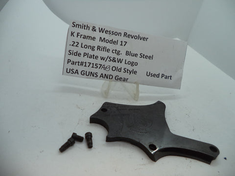 17157AB S&W K Model 17 Side Plate & Screws .22 Long Rifle ctg. Used