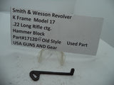 17120B Smith & Wesson K Model 17 Hammer Block Used Part .22 LR ctg.